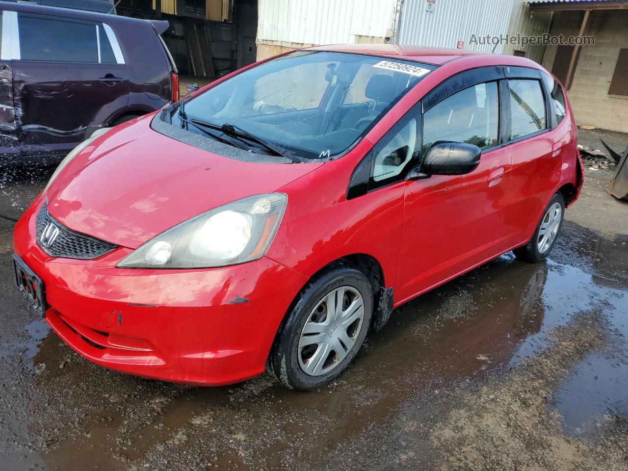 2009 Honda Fit  Красный vin: JHMGE88259S023519