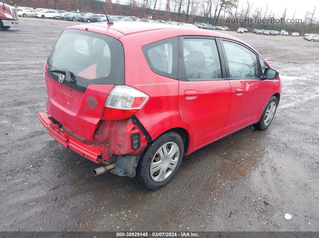 2009 Honda Fit   Red vin: JHMGE88279S066517