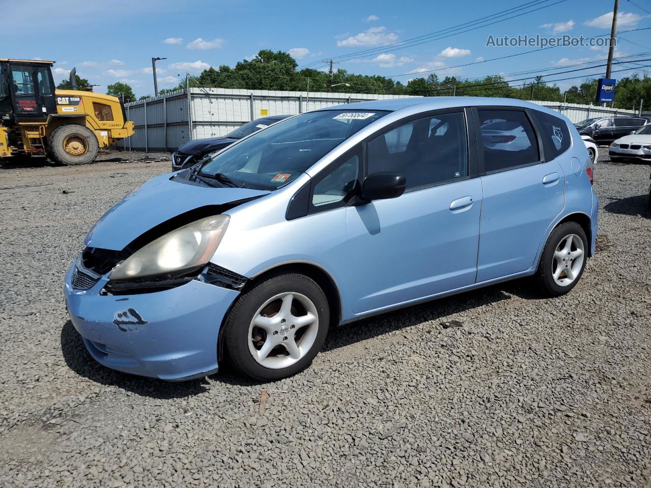 2009 Honda Fit  Синий vin: JHMGE88289S024504