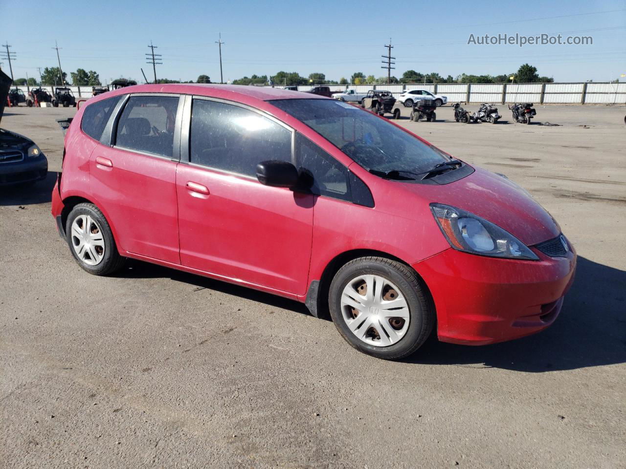 2009 Honda Fit  Red vin: JHMGE88299S051016