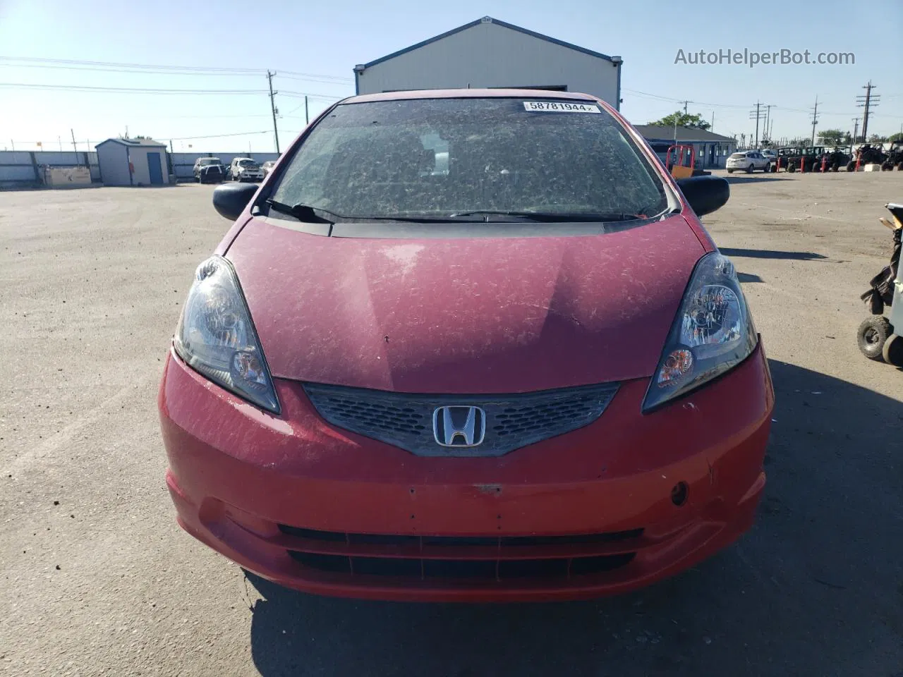 2009 Honda Fit  Red vin: JHMGE88299S051016