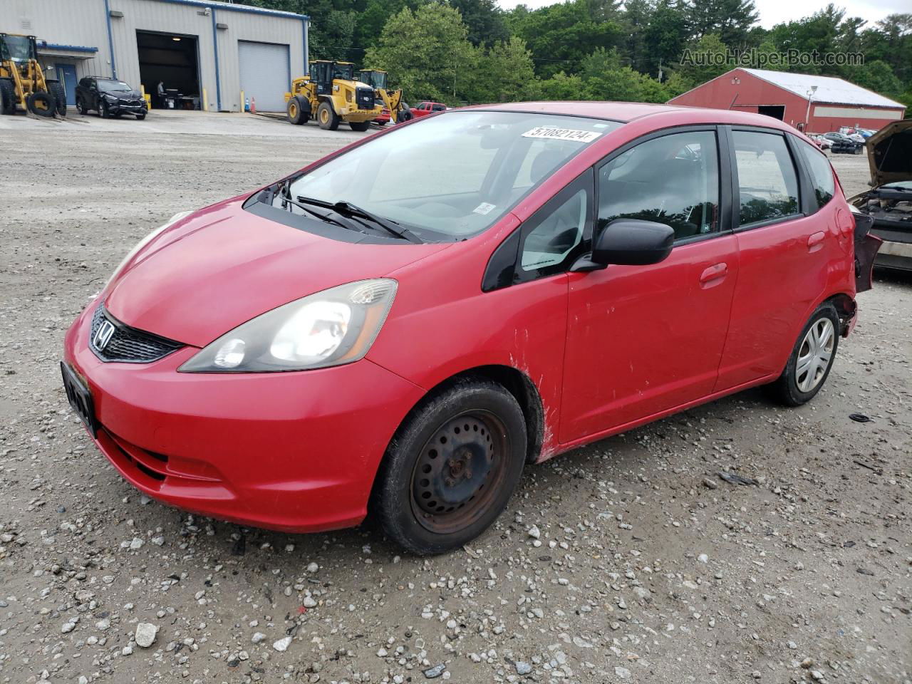 2009 Honda Fit  Красный vin: JHMGE882X9C006287