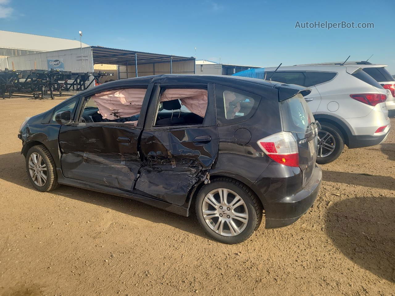 2009 Honda Fit Sport Black vin: JHMGE88409S002241