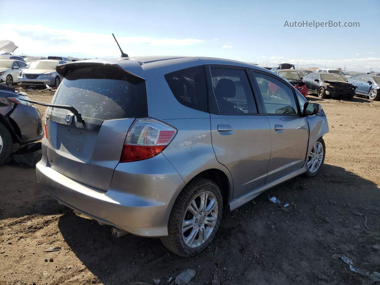 2009 Honda Fit Sport Gray vin: JHMGE88409S005625