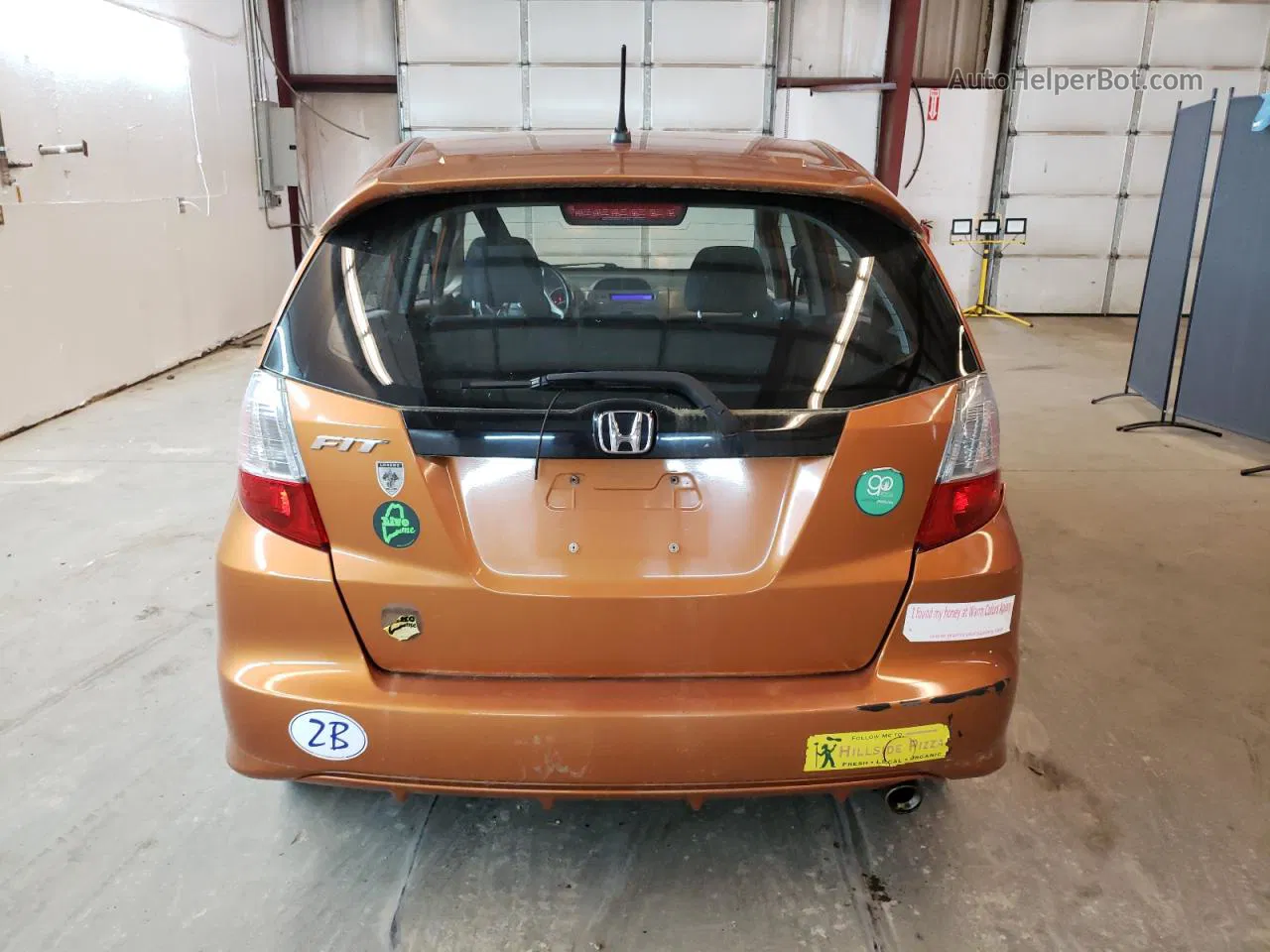 2009 Honda Fit Sport Orange vin: JHMGE88409S008105