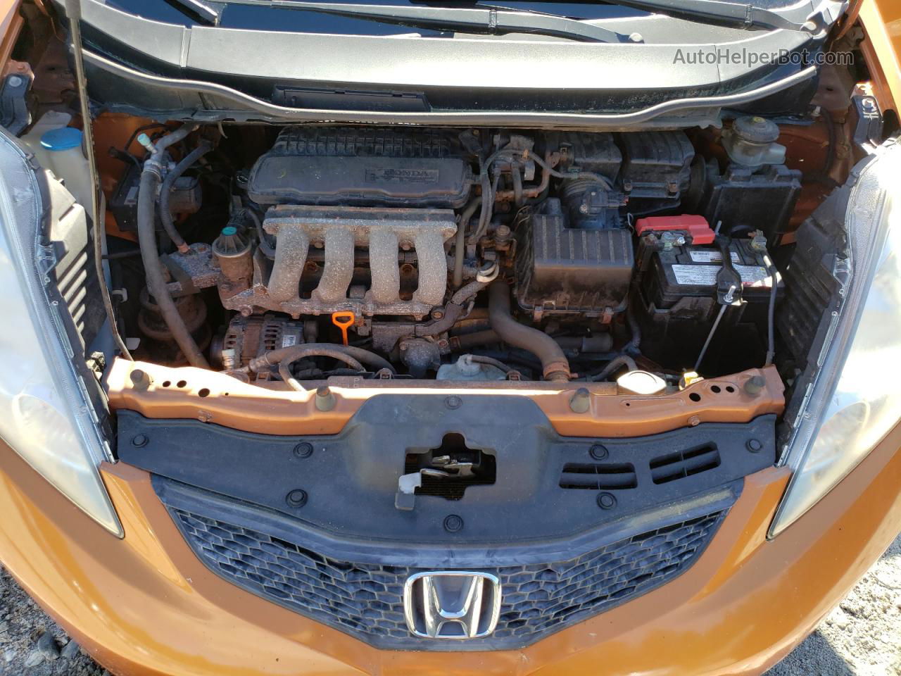 2009 Honda Fit Sport Orange vin: JHMGE88409S008105