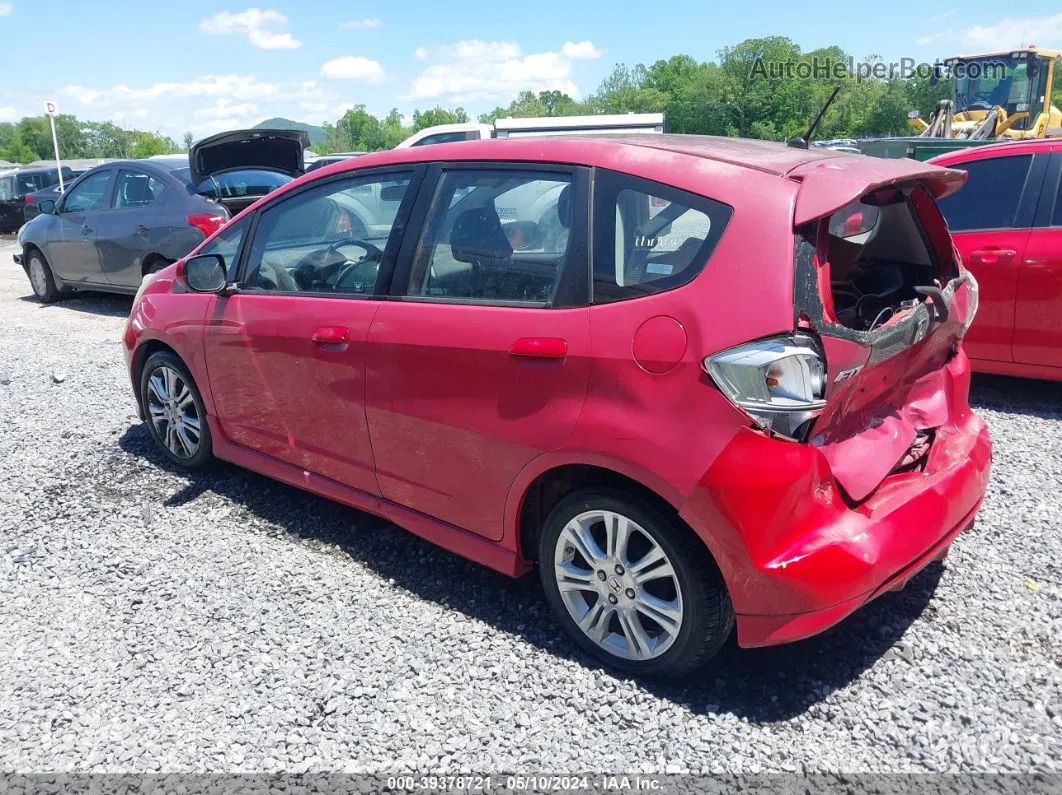 2009 Honda Fit Sport Красный vin: JHMGE88409S011621