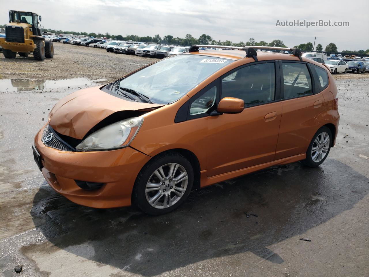 2009 Honda Fit Sport Orange vin: JHMGE88409S028435