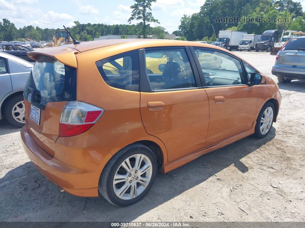 2009 Honda Fit Sport Orange vin: JHMGE88409S033604