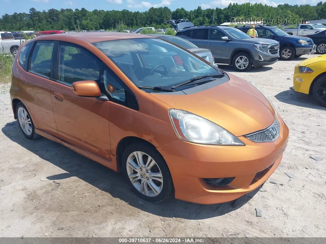 2009 Honda Fit Sport Orange vin: JHMGE88409S033604