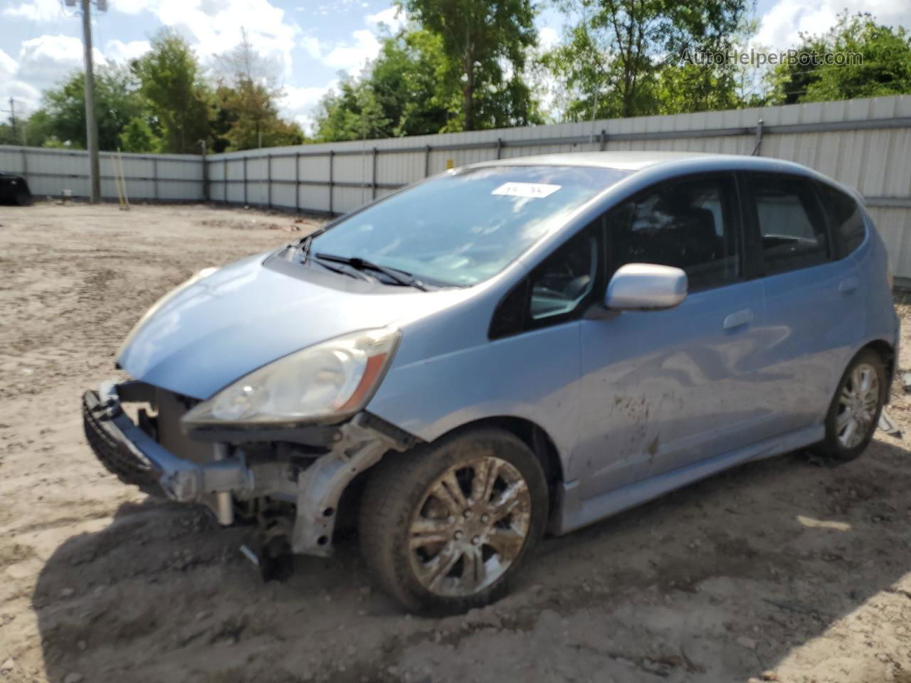 2009 Honda Fit Sport Blue vin: JHMGE88409S034686