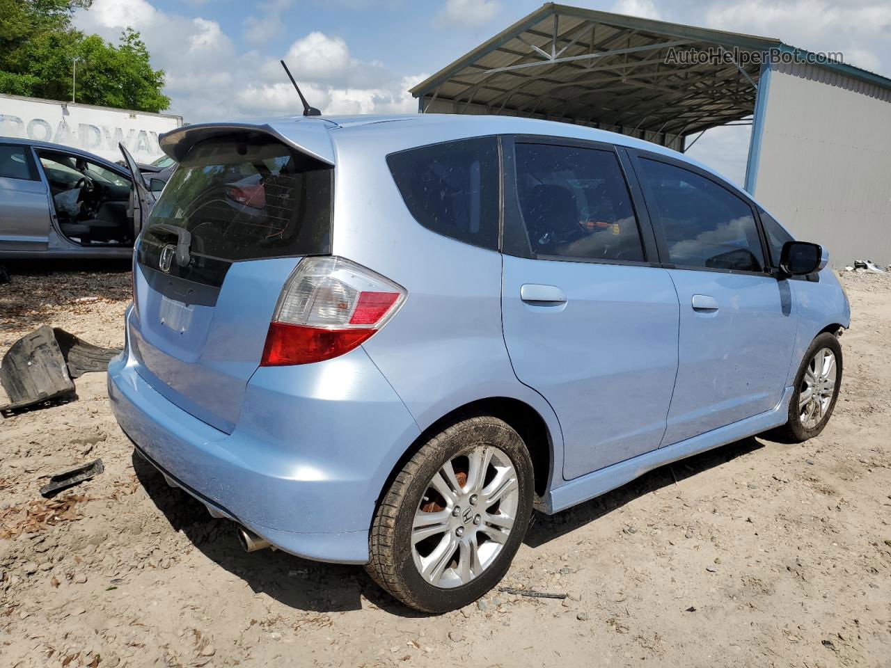 2009 Honda Fit Sport Blue vin: JHMGE88409S034686