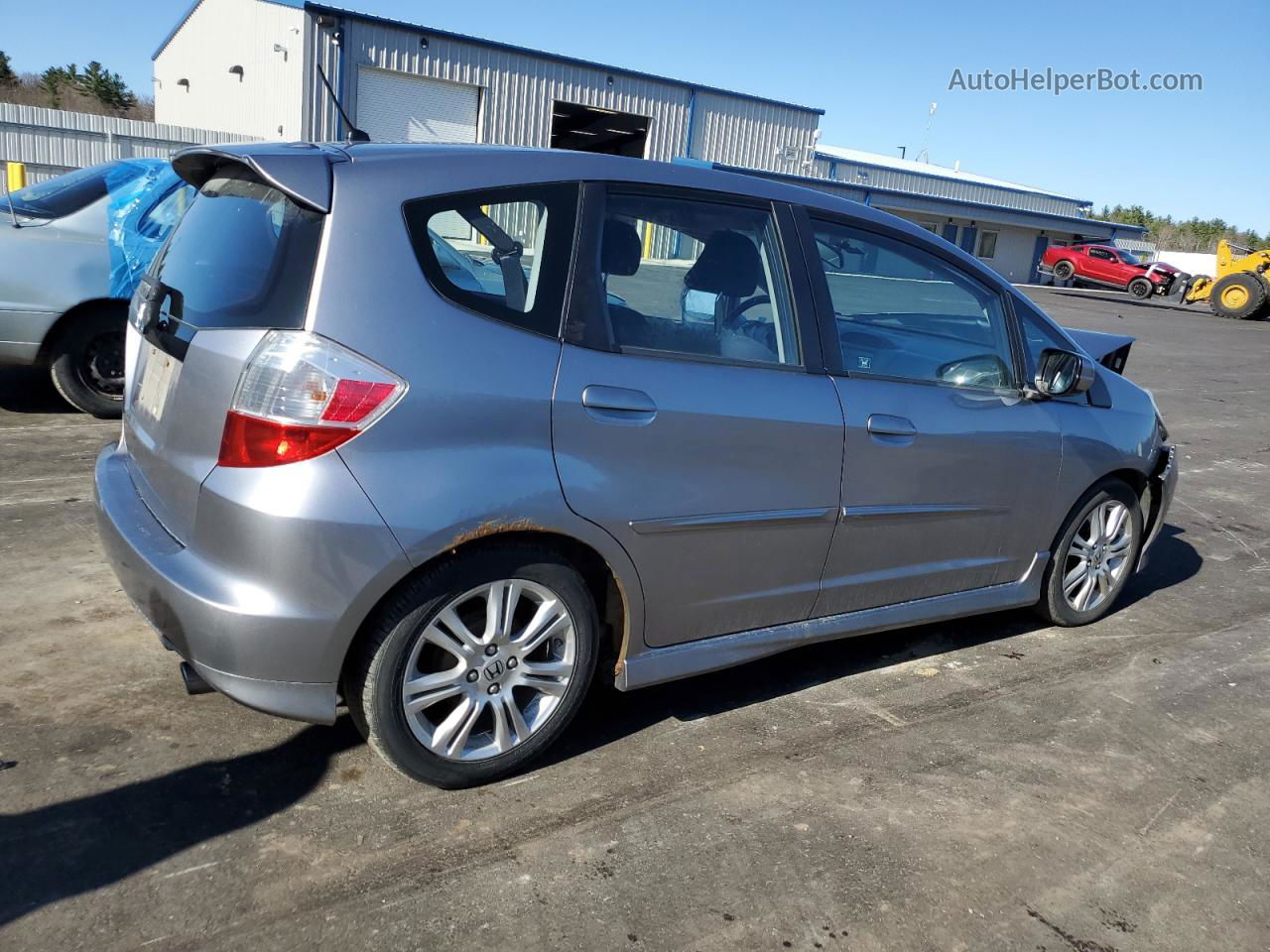 2009 Honda Fit Sport Gray vin: JHMGE88409S054971