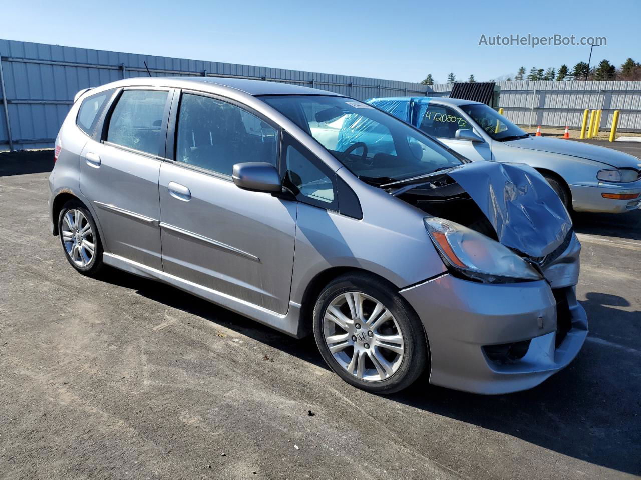 2009 Honda Fit Sport Gray vin: JHMGE88409S054971