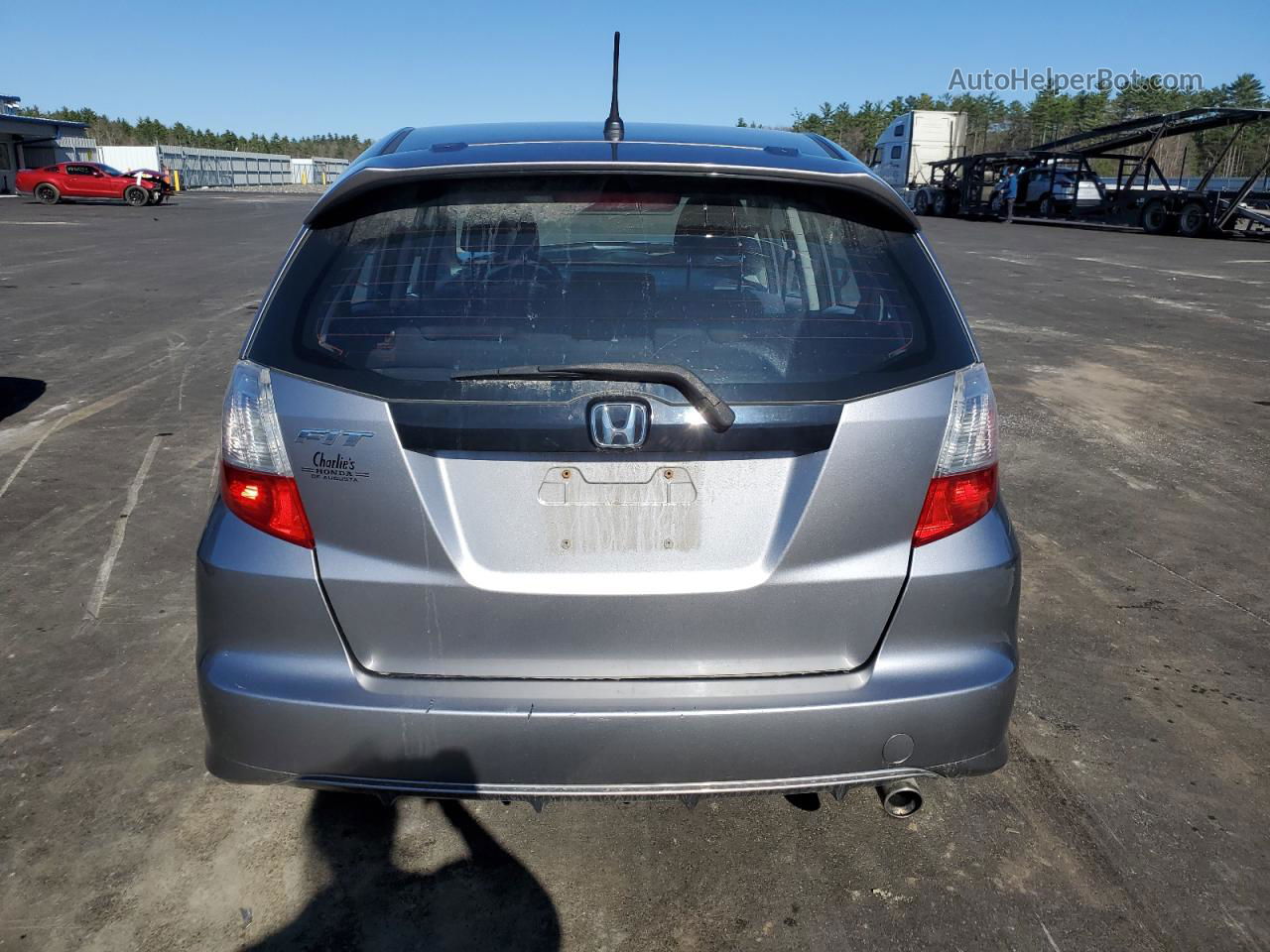 2009 Honda Fit Sport Gray vin: JHMGE88409S054971