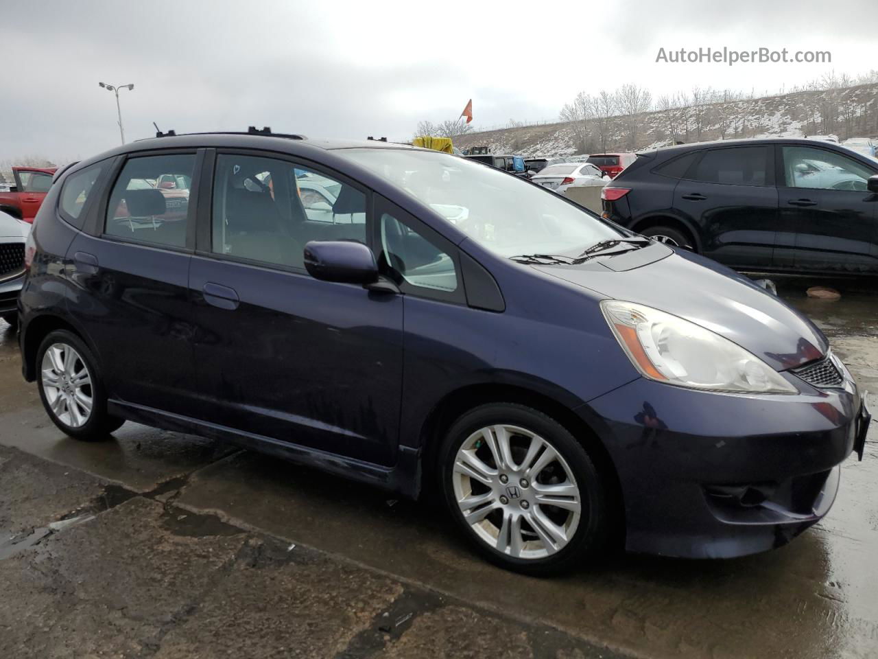 2009 Honda Fit Sport Blue vin: JHMGE88409S069020