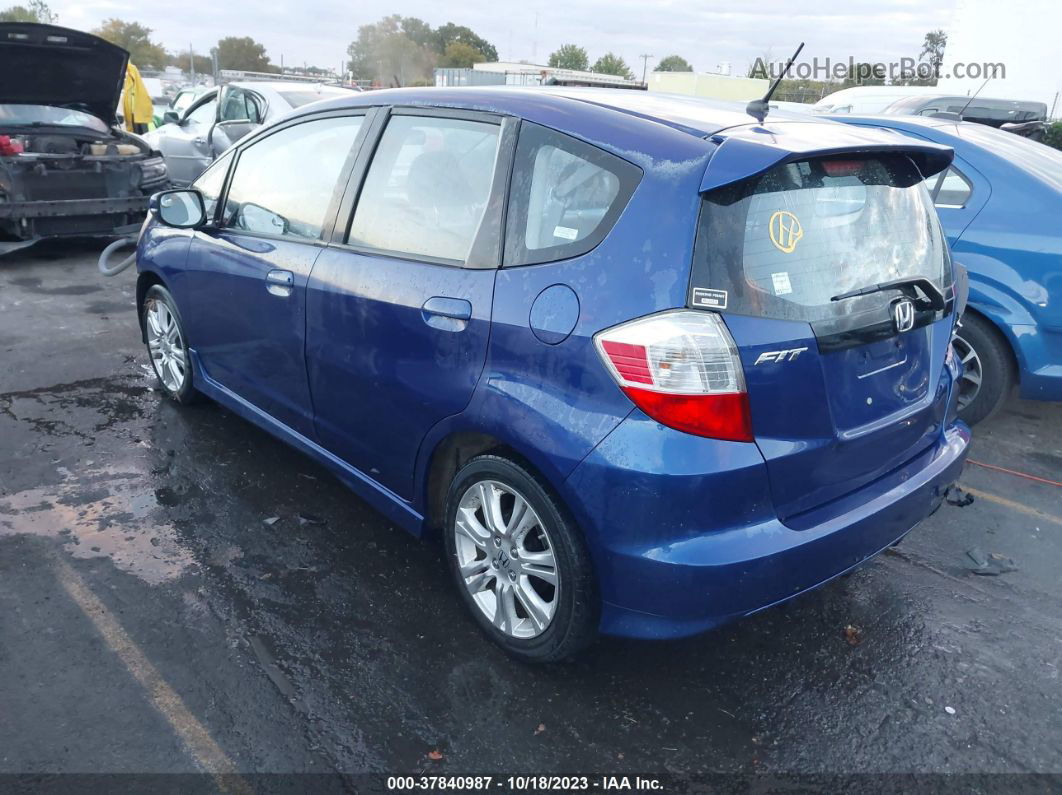 2009 Honda Fit Sport Blue vin: JHMGE88409S070720