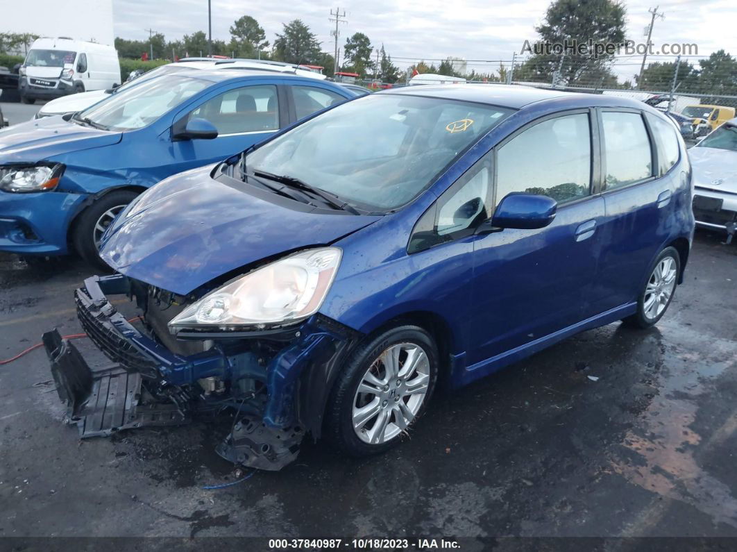 2009 Honda Fit Sport Blue vin: JHMGE88409S070720