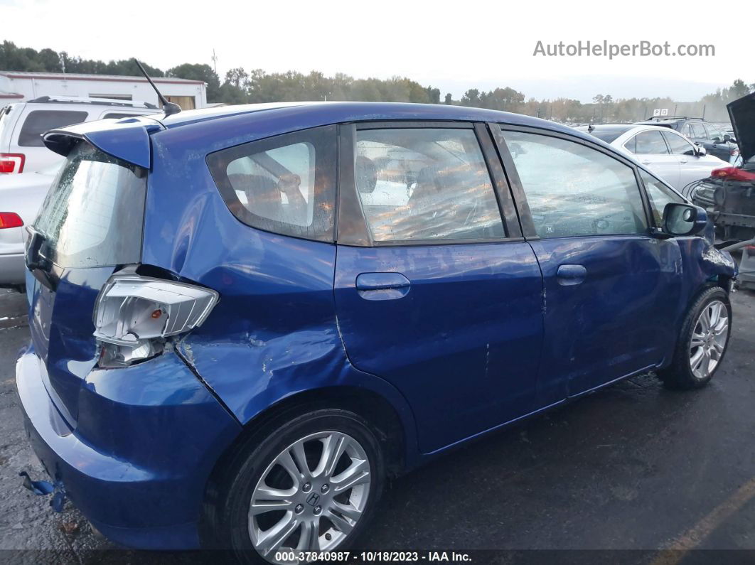 2009 Honda Fit Sport Blue vin: JHMGE88409S070720