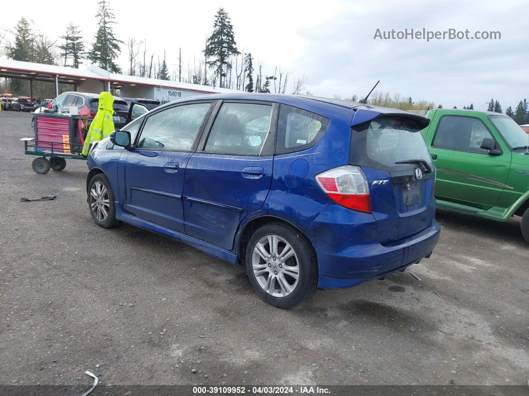 2009 Honda Fit Sport Blue vin: JHMGE88419S000580