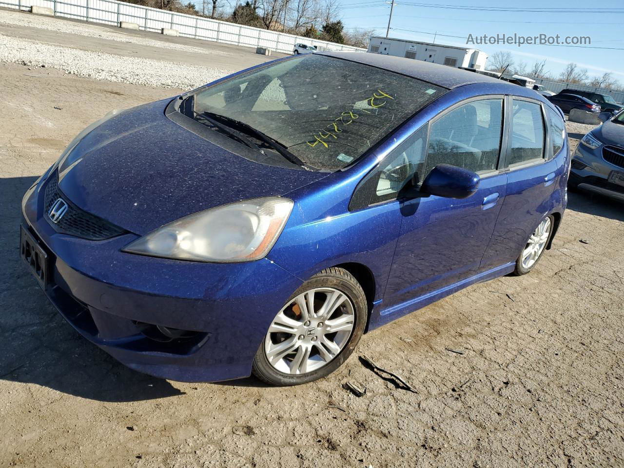 2009 Honda Fit Sport Blue vin: JHMGE88419S016715