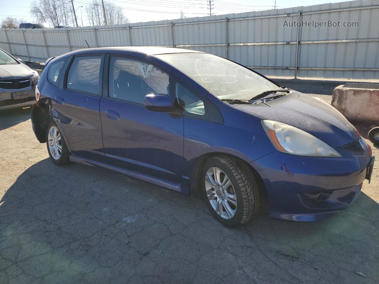 2009 Honda Fit Sport Blue vin: JHMGE88419S016715