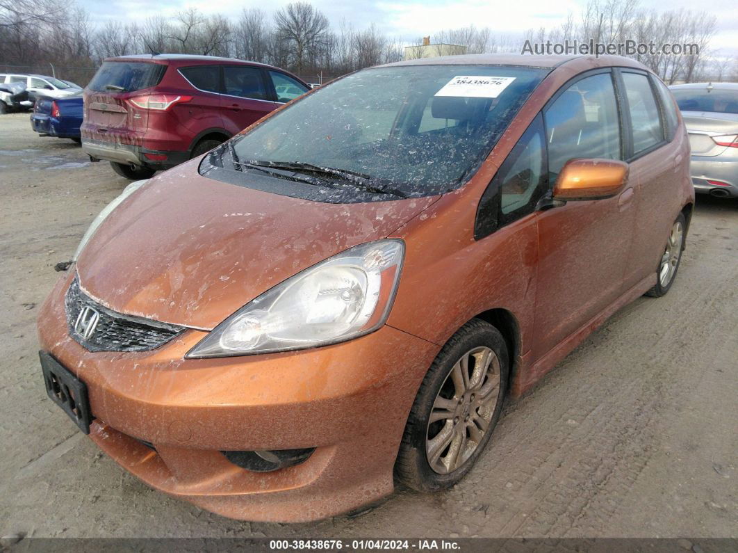 2009 Honda Fit Sport Orange vin: JHMGE88419S025401