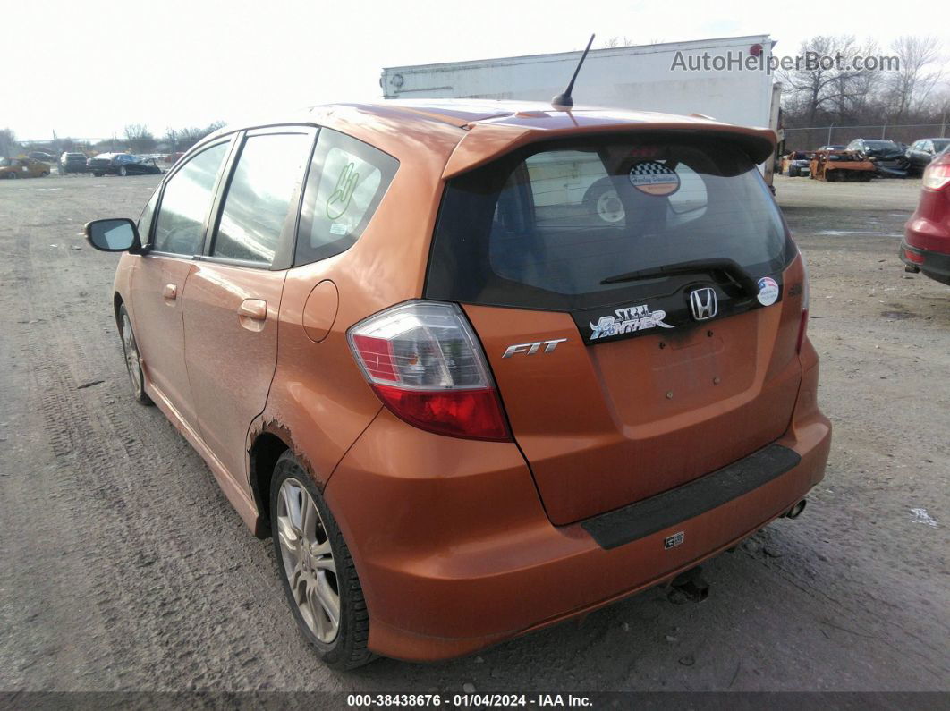 2009 Honda Fit Sport Orange vin: JHMGE88419S025401