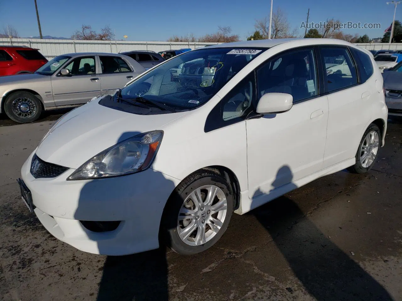 2009 Honda Fit Sport Белый vin: JHMGE88419S034972