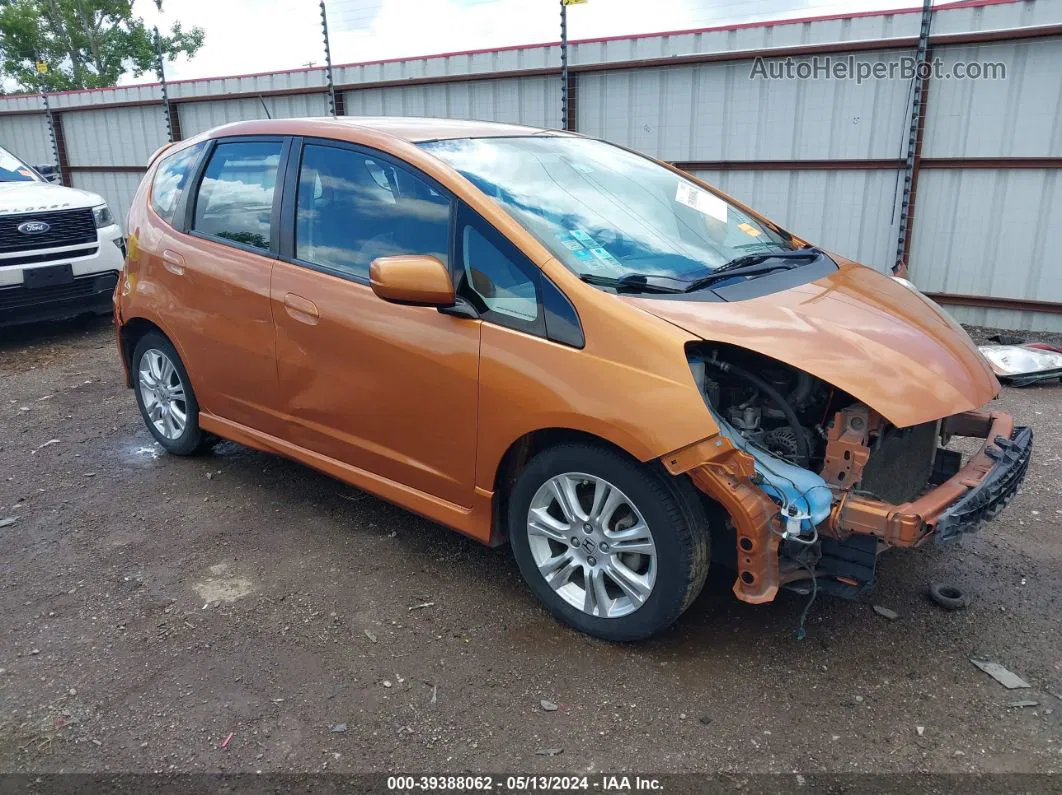 2009 Honda Fit Sport Orange vin: JHMGE88419S044031