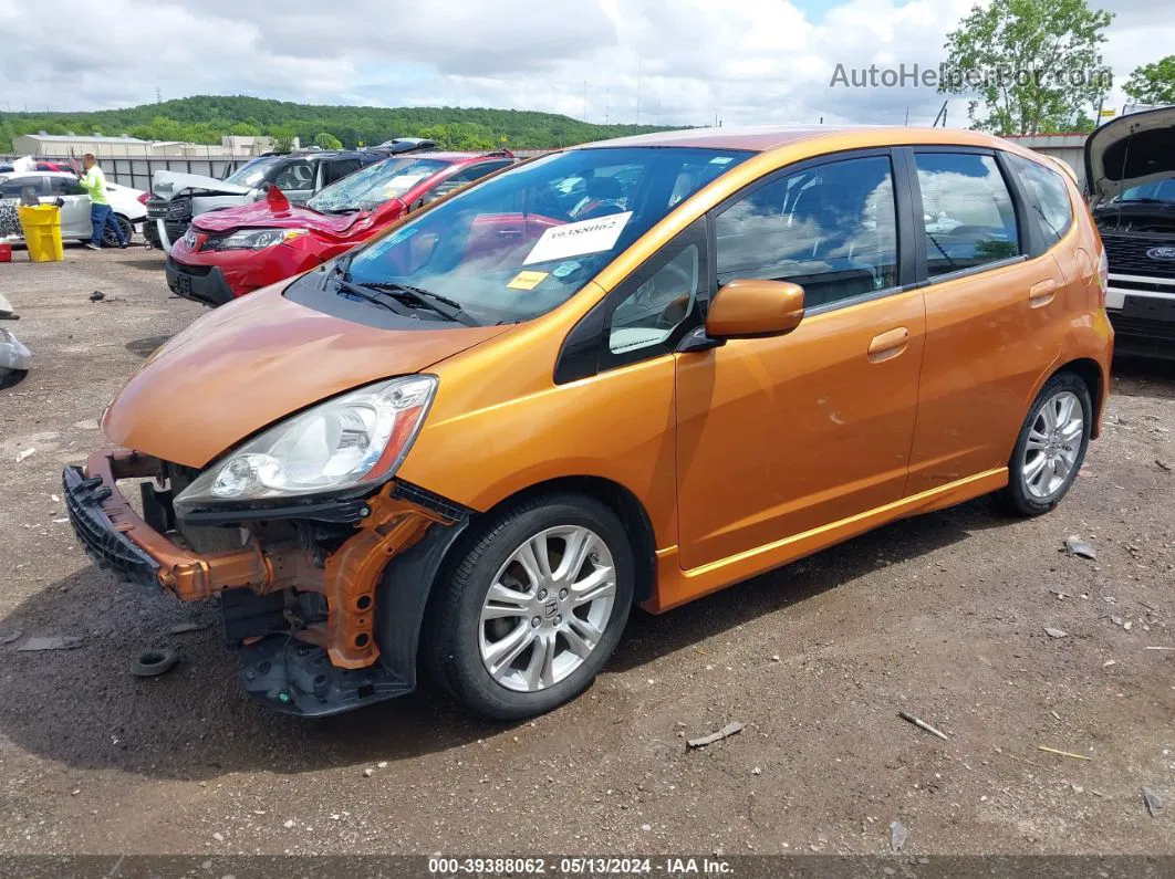 2009 Honda Fit Sport Оранжевый vin: JHMGE88419S044031