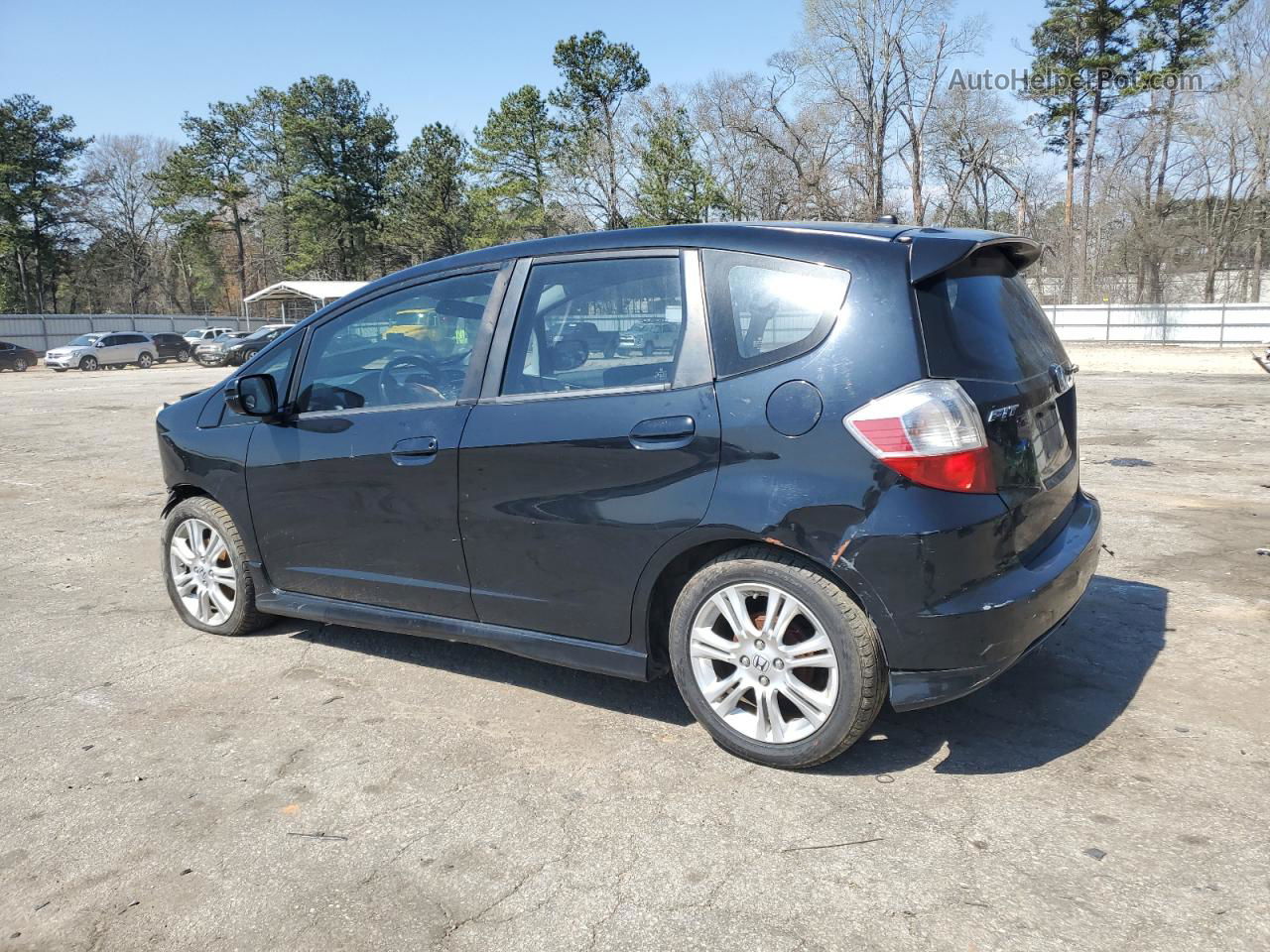 2009 Honda Fit Sport Black vin: JHMGE88419S057443