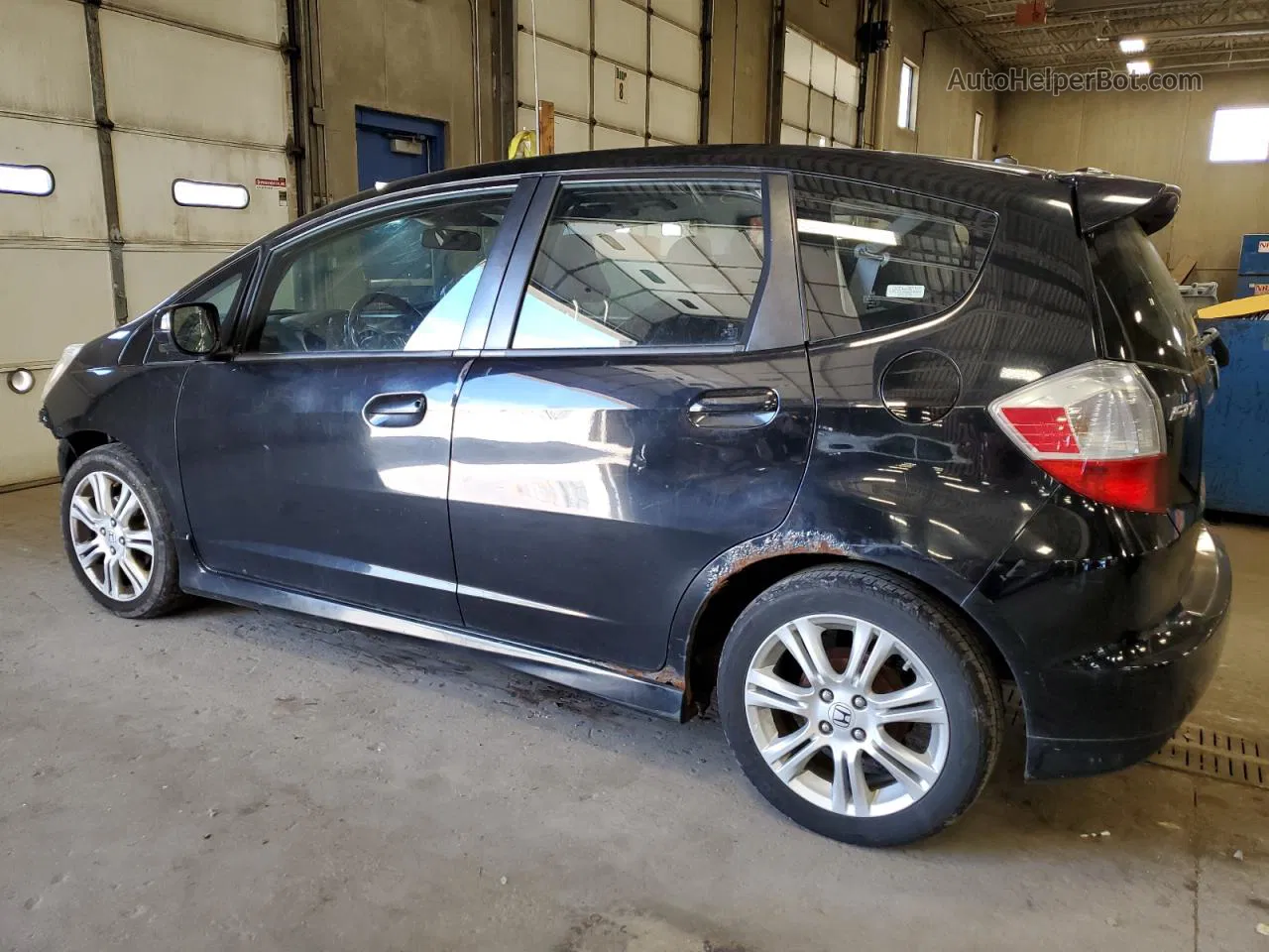 2009 Honda Fit Sport Black vin: JHMGE88419S061220