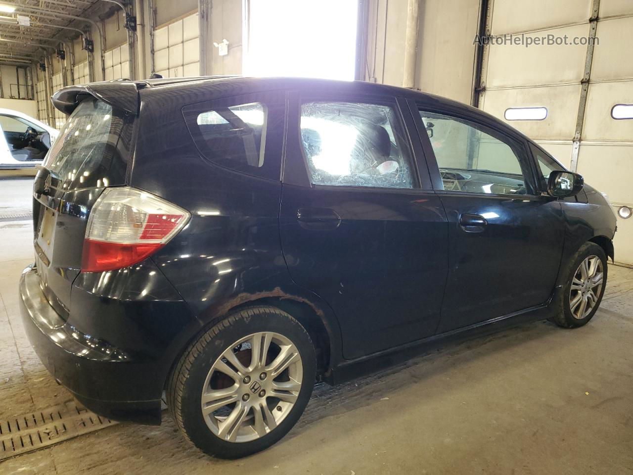 2009 Honda Fit Sport Black vin: JHMGE88419S061220