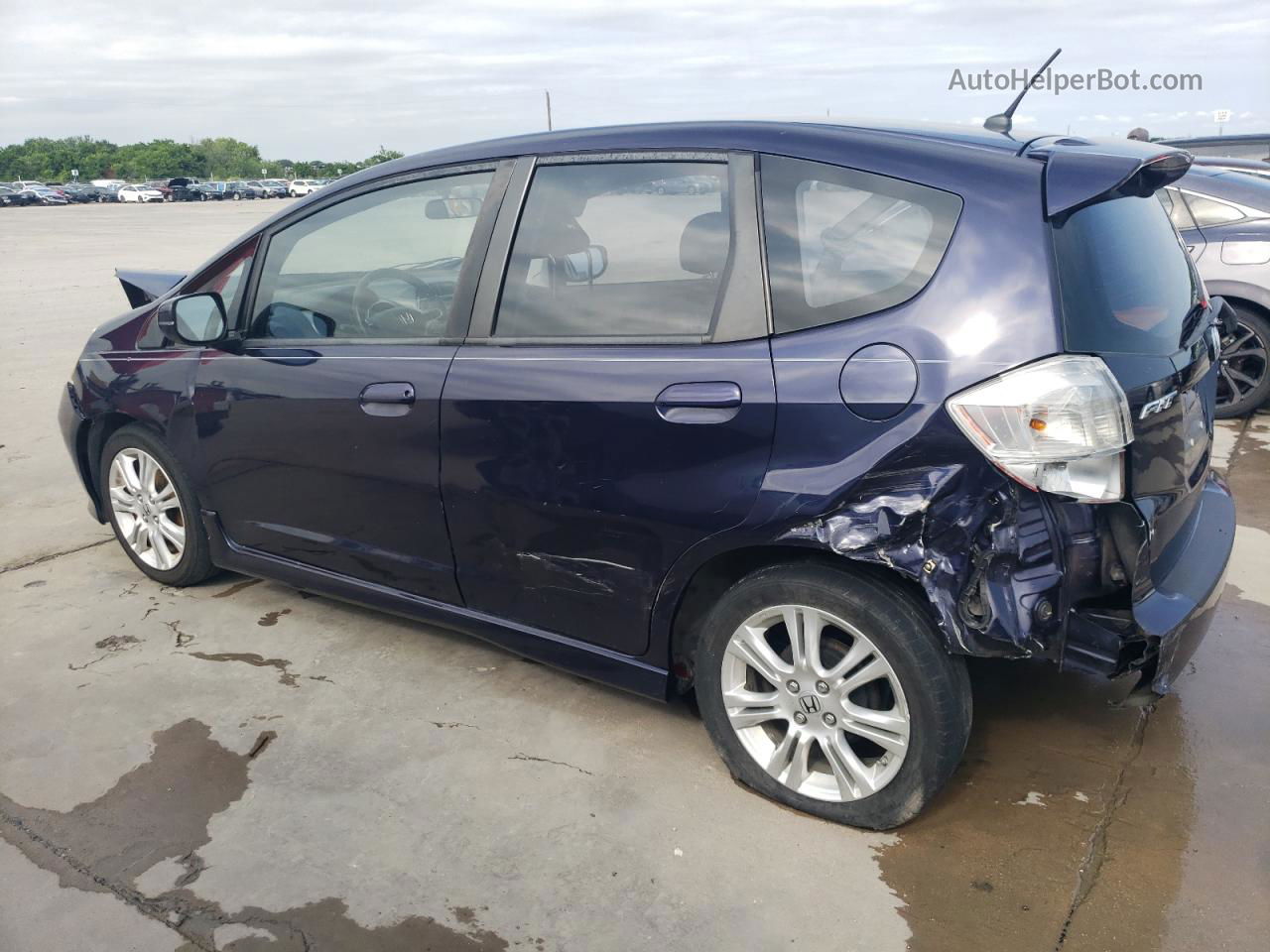 2009 Honda Fit Sport Blue vin: JHMGE88419S074114