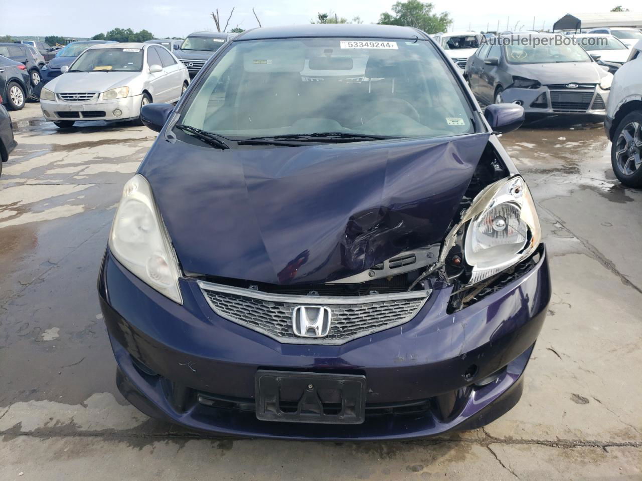 2009 Honda Fit Sport Blue vin: JHMGE88419S074114