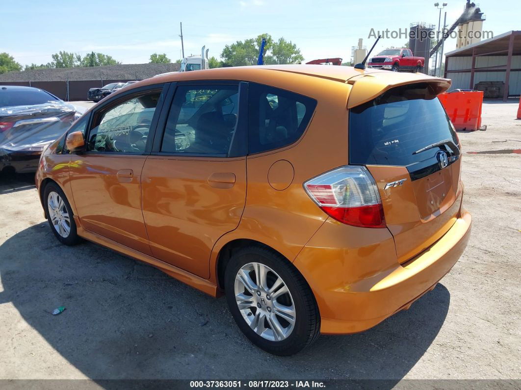 2009 Honda Fit Sport Orange vin: JHMGE88429S012978