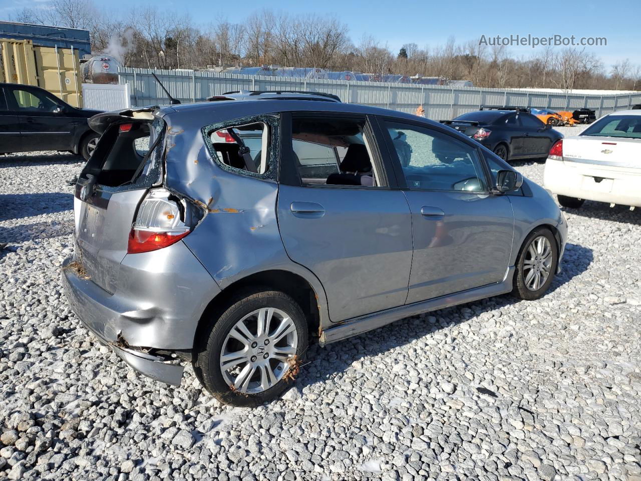 2009 Honda Fit Sport Silver vin: JHMGE88429S017887