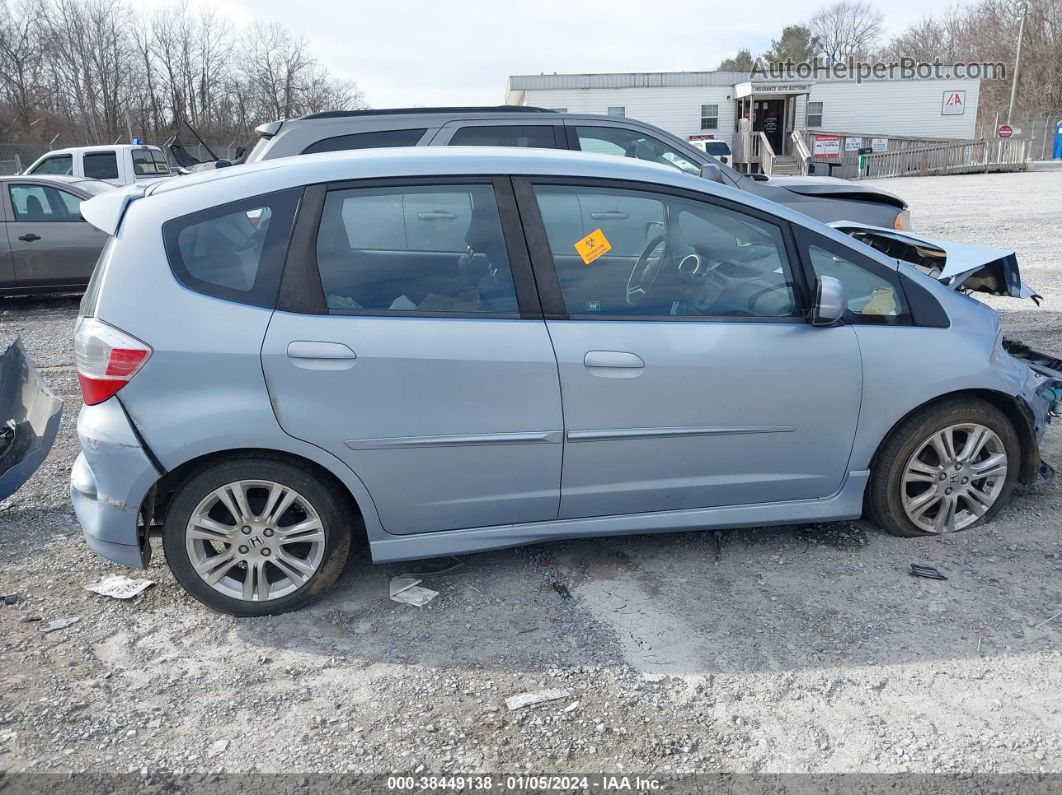 2009 Honda Fit Sport Light Blue vin: JHMGE88429S019994