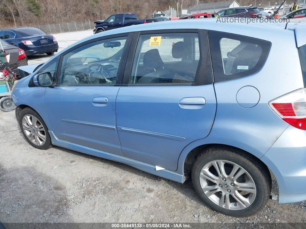 2009 Honda Fit Sport Light Blue vin: JHMGE88429S019994