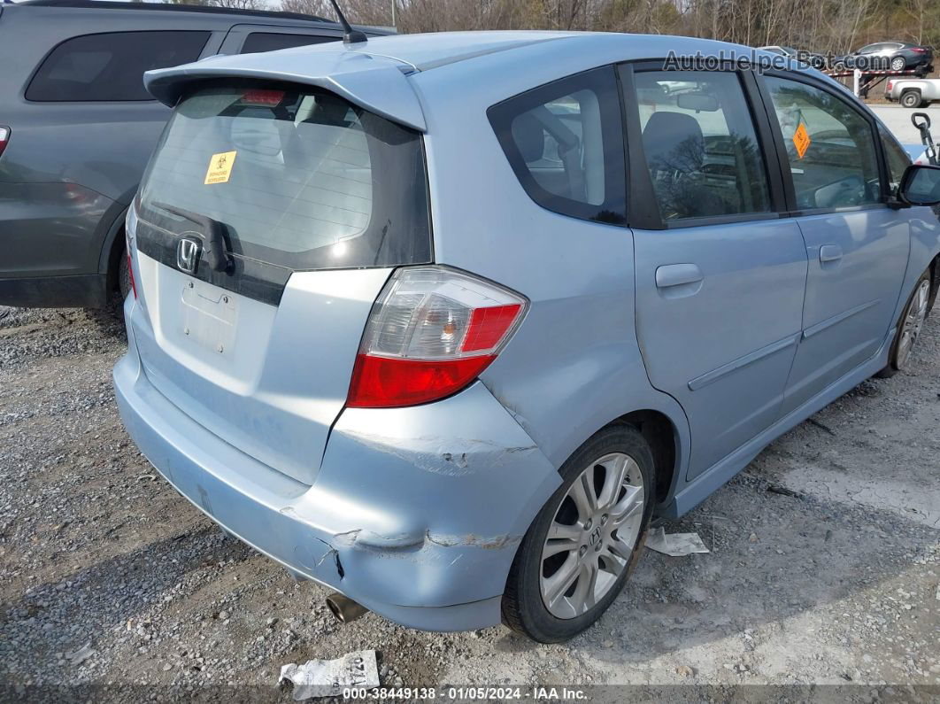 2009 Honda Fit Sport Light Blue vin: JHMGE88429S019994