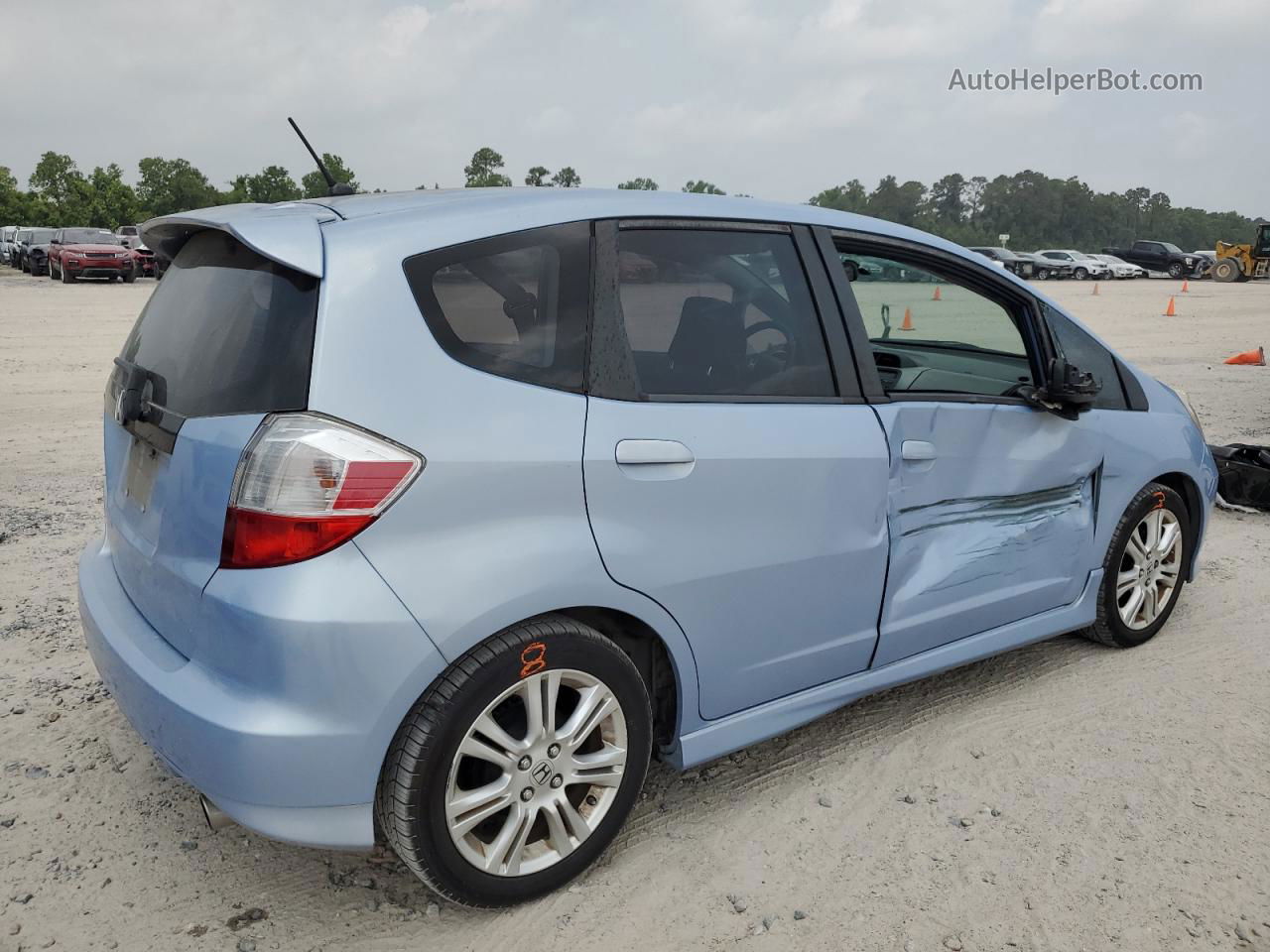 2009 Honda Fit Sport Blue vin: JHMGE88429S026167