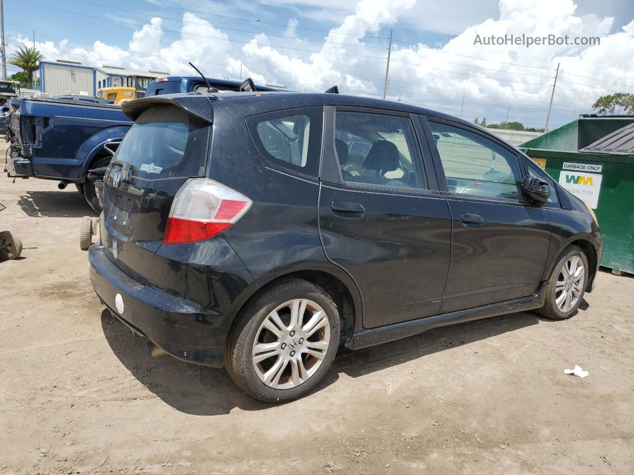 2009 Honda Fit Sport Black vin: JHMGE88429S027500