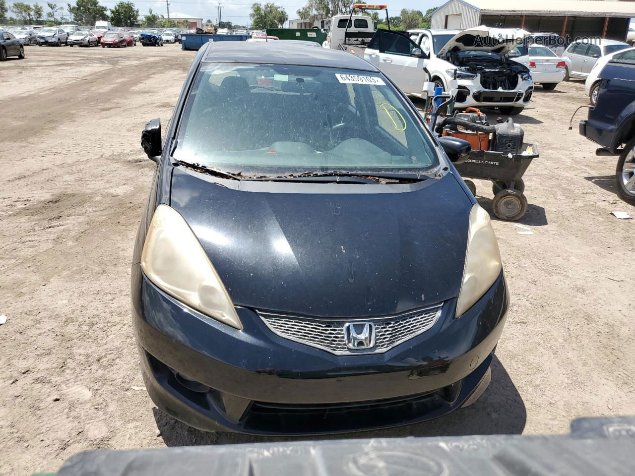 2009 Honda Fit Sport Черный vin: JHMGE88429S027500