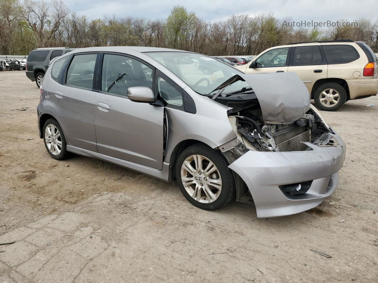 2009 Honda Fit Sport Silver vin: JHMGE88429S048265