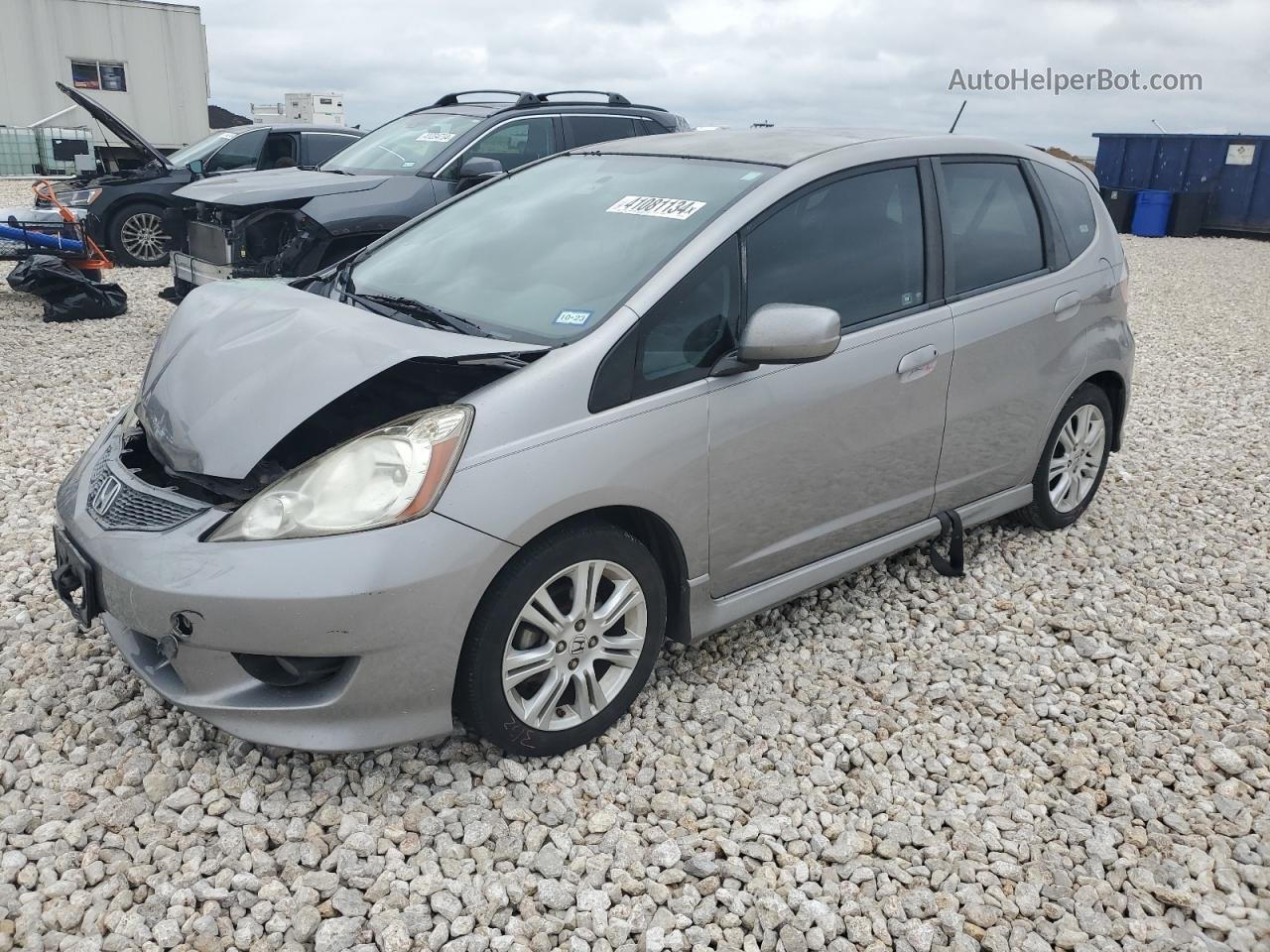 2009 Honda Fit Sport Silver vin: JHMGE88439C004026