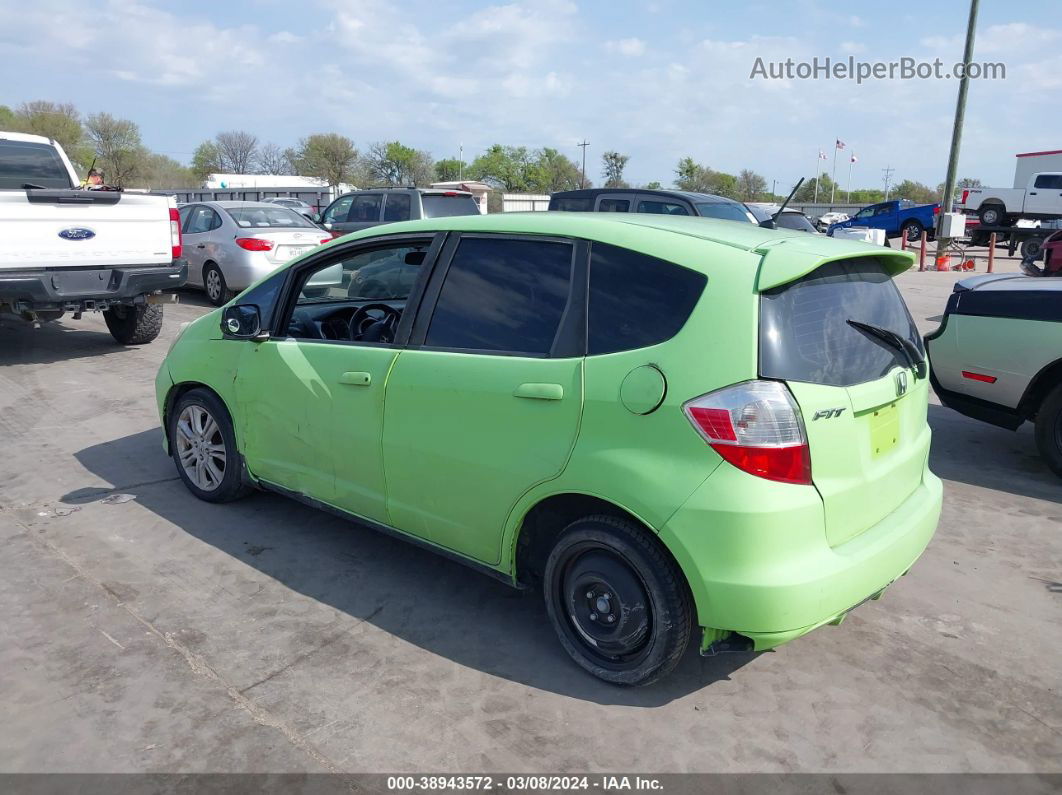 2009 Honda Fit Sport Green vin: JHMGE88439S002444