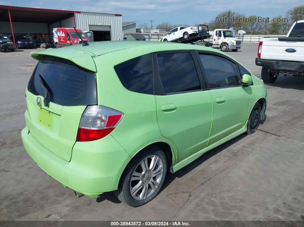 2009 Honda Fit Sport Green vin: JHMGE88439S002444