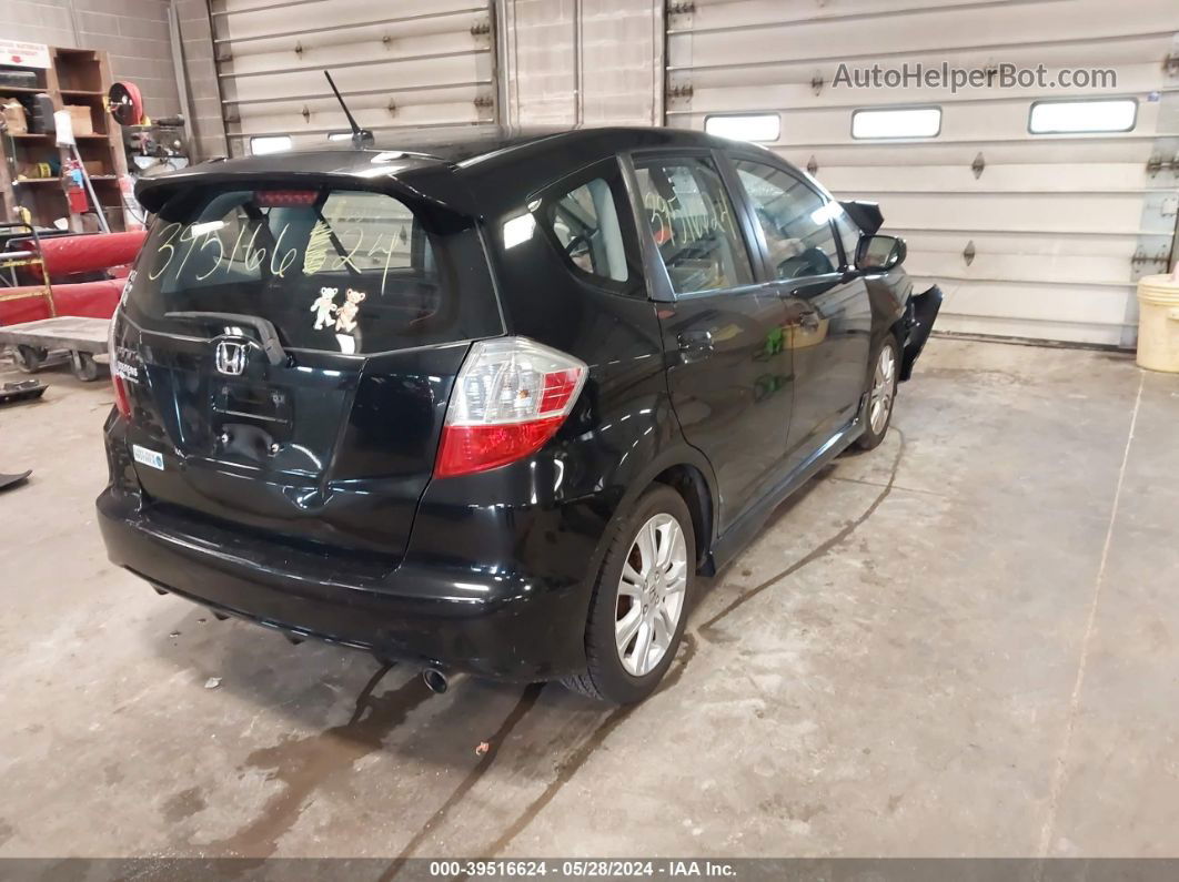 2009 Honda Fit Sport Black vin: JHMGE88439S003710