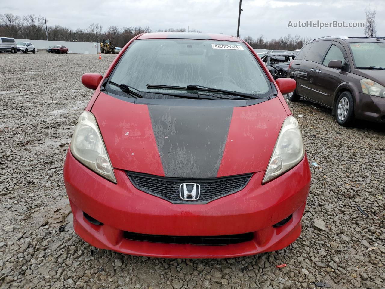 2009 Honda Fit Sport Red vin: JHMGE88439S019714